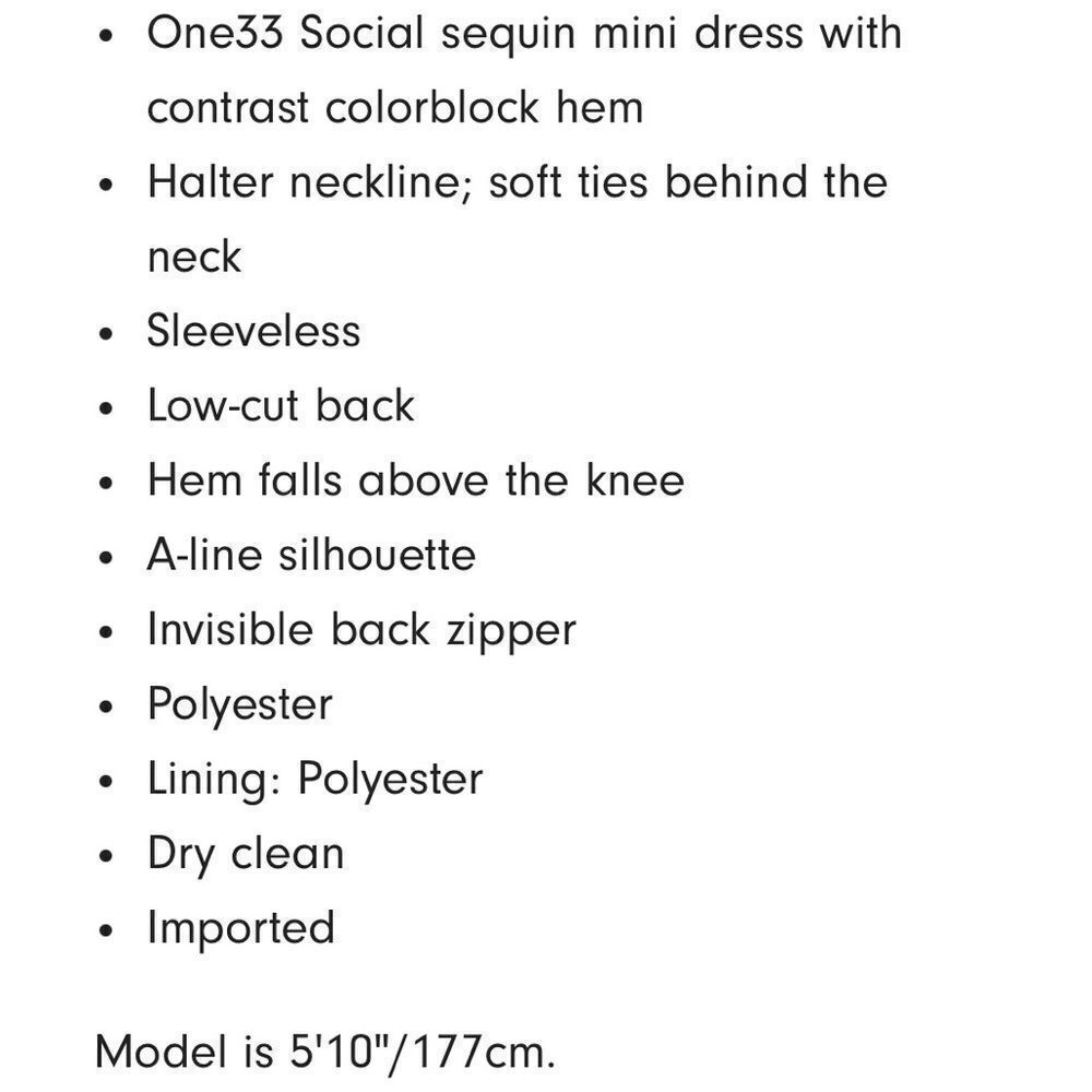 One33 Social Black & Purple Sequin Colorblock Backless Halter Dress — image 6 of 8